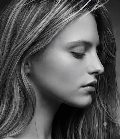 Black and White Studio Portrait Prompt
