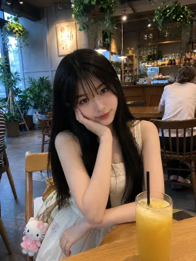 カフェでの日本人女性のカジュアルな肖像、GPT Image 2