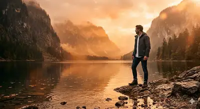 Cinematic Golden-Hour Lake Scene Edit