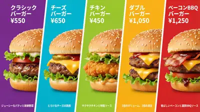 日本快餐菜单平面设计提示