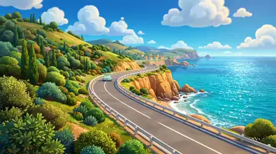 Histoire d'amour animée à la plage de 50 secondes : road trip, pêche et feu de camp