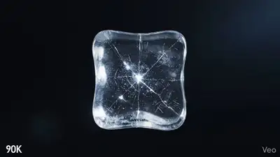 Slow Motion Ice Explosion Perfume Ad