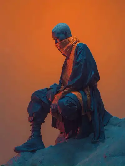 Cinematic Transition: Silhouette to Cliff