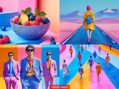 Neon Men's Fashion Midjourney Prompt