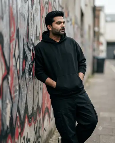 Urban Streetwear Editorial Portrait Prompt