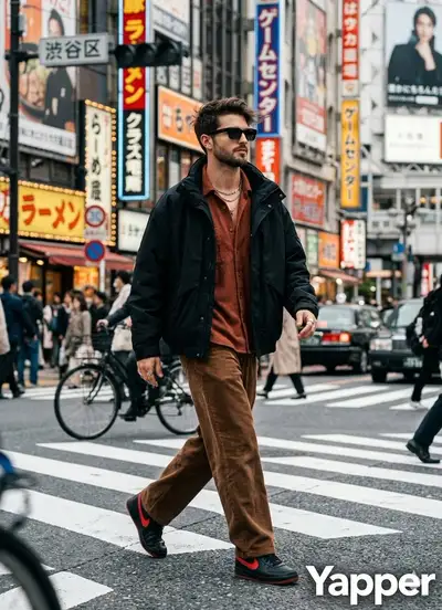 Ultra-Realistic Japanese Street Fashion Shot