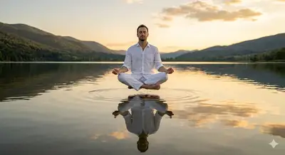 Meditation on Water Photorealistic Image Prompt