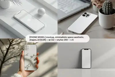 iPhone 15 Pro Max Minimalist Mockup