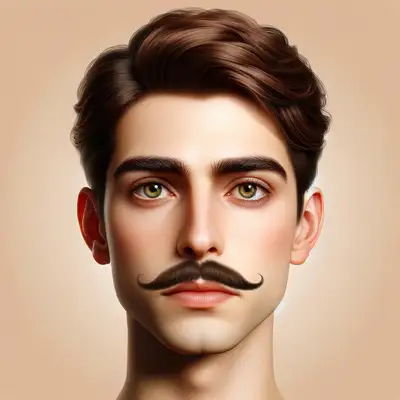 Face with Toothbrush Moustache