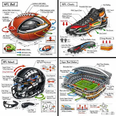 Technical exploded infographic of any object in isometric view