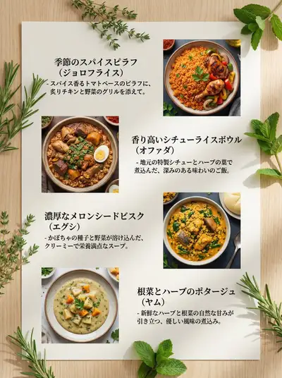 Japanese Editorial Cafe Menu Design with Zig-Zag Layout