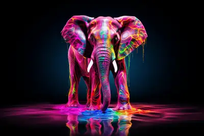 Elefante de Plasma Líquido Vibrante