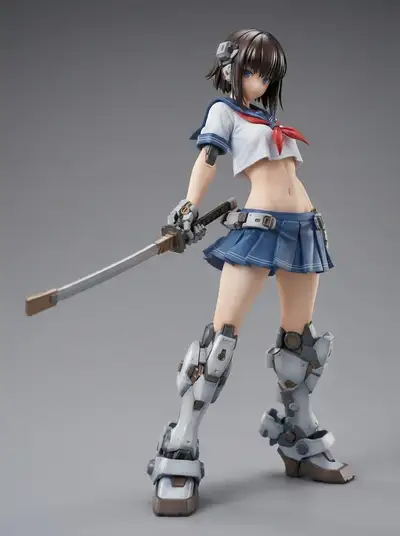 1/7 scale armored mecha girl figurine box art