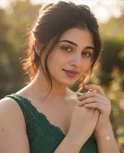 Golden Hour Portrait Series in Green