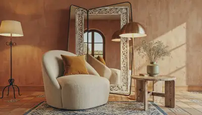 Cozy Mid-Century Modern Interior