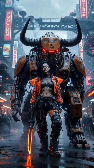 Carnita & El Toro Cyberpunk Scene