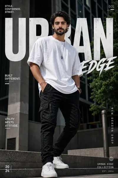 Urban-Streetwear-Grafikdesign-Posterporträt