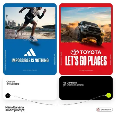 Editorial brand poster with breakout action photo