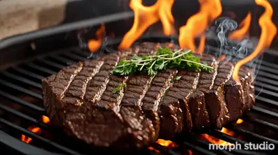 Steak on Grill Commercial Videography
