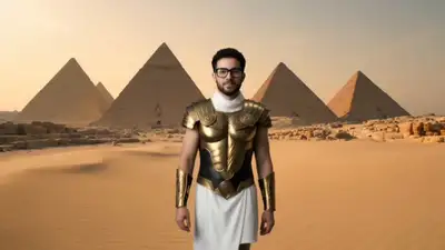 Cinematic Time-Travel Transformation Video Prompt