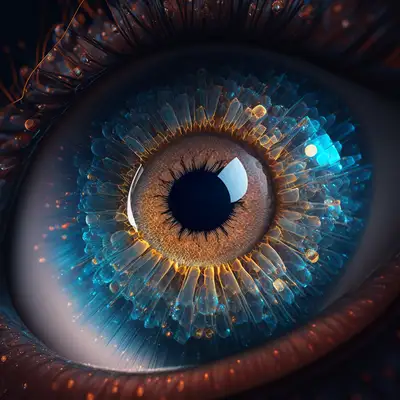 Nebula-Auge Nahaufnahme-Prompt