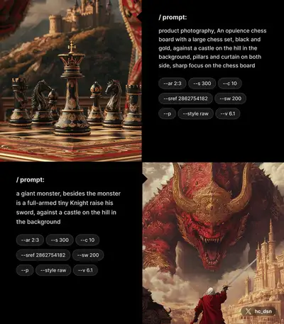 Giant Monster vs Tiny Knight Castle Scene