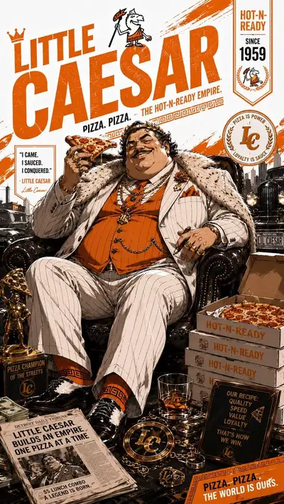 Mafia Pizza Crossover Poster Prompt