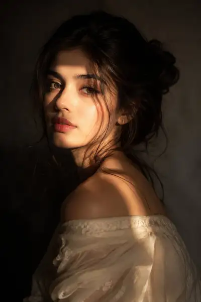 Cinematic Portrait with Golden Light