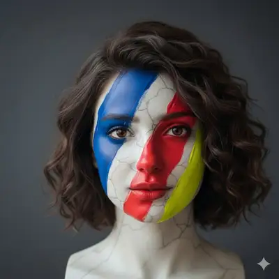 Marble Sculpture Pop Art Transformation