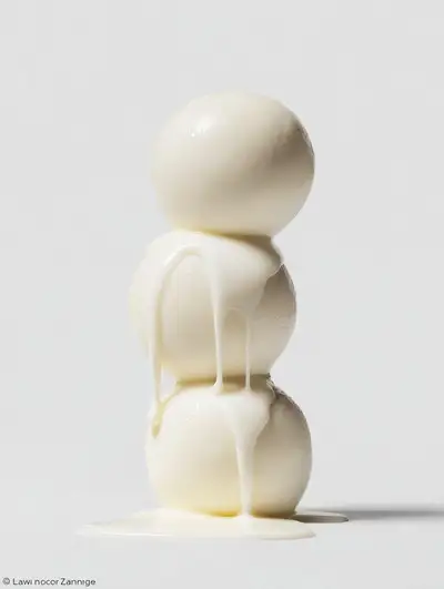 Stacked food item with dripping liquid product shot