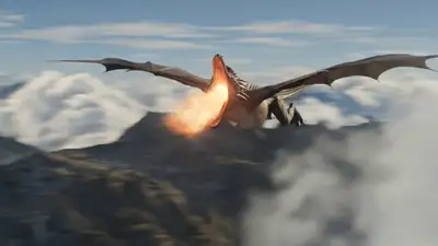 Epic Dragon Flight Cinematic Video Prompt