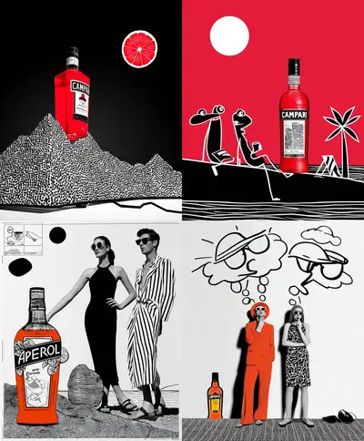 Campari Aperol Advertisement Midjourney Prompt