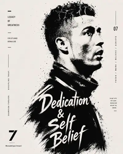 High-Contrast Typographic Editorial Poster
