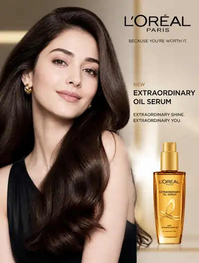 Beauty photoshoot for a hair and skin campaign