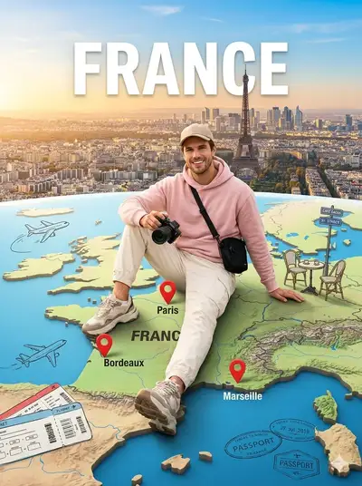 巨型地图电影感旅行照片模板