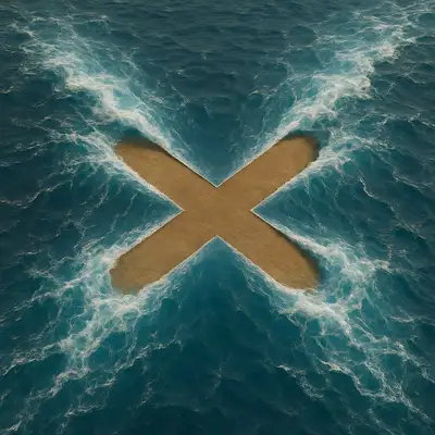 Magical Parting Ocean Shape