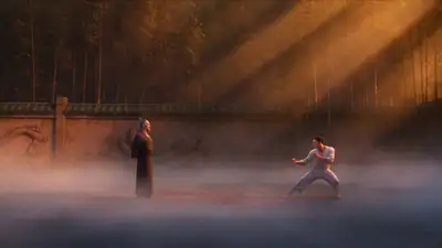 Kung Fu Master vs Challenger Duel - Cinematic Video Prompt