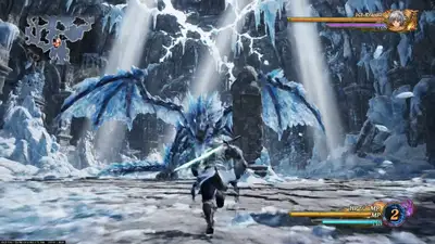 Cinematic JRPG Boss Battle Gameplay Prompt