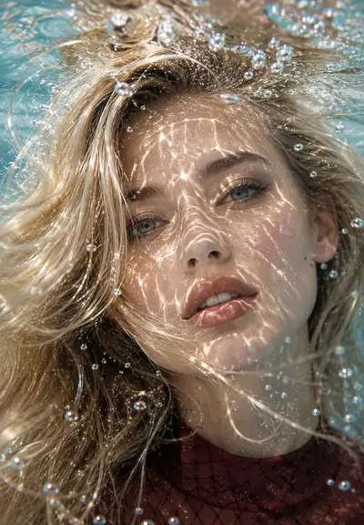 Underwater Close-Up Portrait Prompt