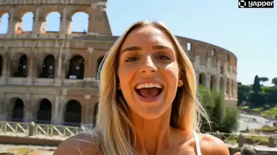 Sunny Rome Travel Vlog Video Prompt