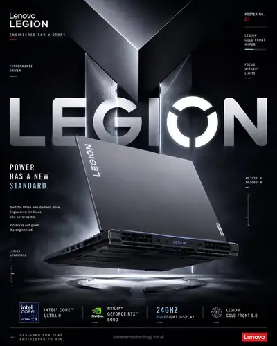HP Omen gaming laptop brand campaign poster