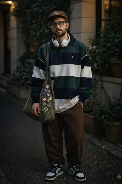 Cinematic Hyperrealistic Portrait of Stylish Young Man