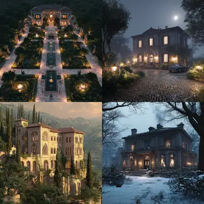 Italianate House AI Art Prompt Template