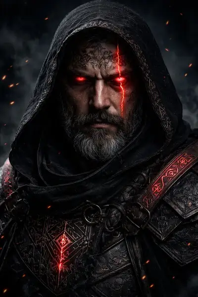 Ultra-Photorealistic Dark Fantasy Warrior Portrait