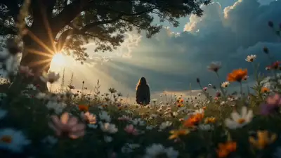 Cinematic Wildflower Meadow Dolly Shot