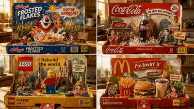 ブランドマスコットのためのペーパークラフト飛び出す絵本ジオラマポスター