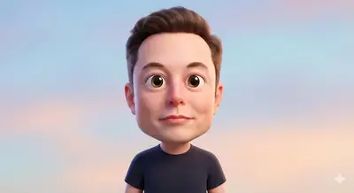 あらゆる有名人の柔らかく潤んだ瞳の3Dカリカチュア