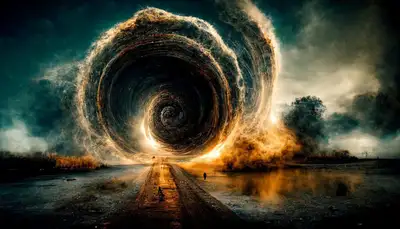 Entropy Helix Universe Collapse