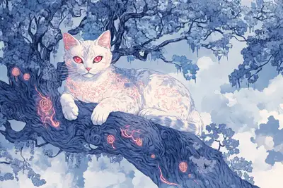 Ancient Tree Spirit Ukiyo-e Prompt