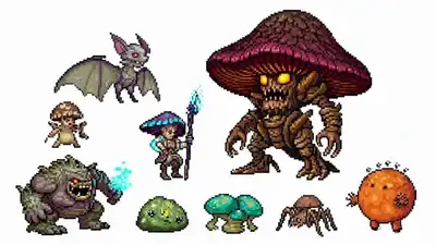 Generador de Activos de Mobs y Jefes para ARPG de Arte Pixelado